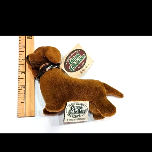 Cottage Collectibles By Ganz Small Plush Schneider Dachshund 1995 By Lorraine - Picture 9 of 9